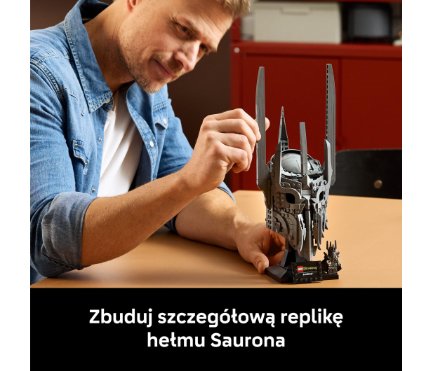 LEGO ICONS 11373 Władca pierścieni: Hełm Saurona - 1489542 - zdjęcie 5